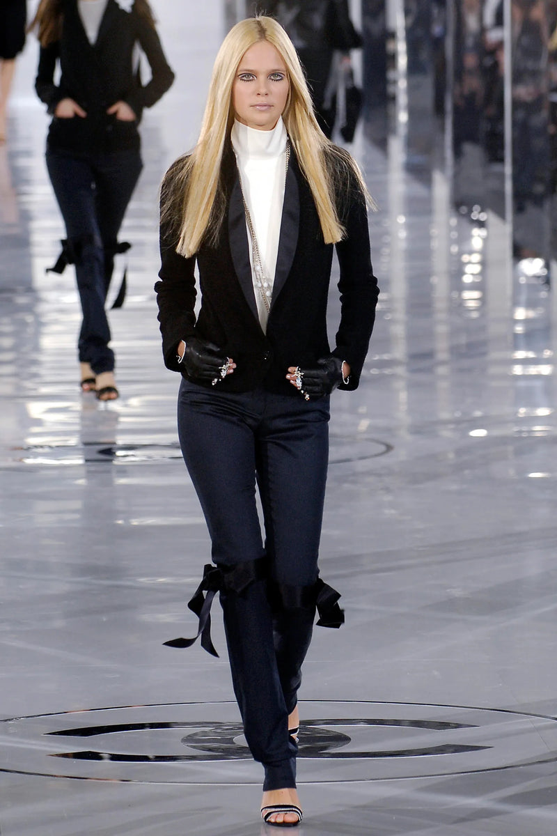 Chanel 2005 F/W Silk Bow Jeans on runway @RECESS LA