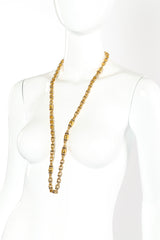 Column Link Chain Necklace on white background on mannequin   @recessla