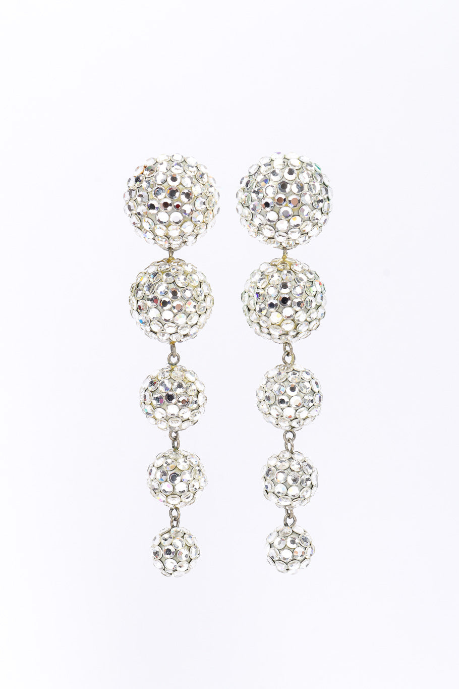 Ball drop earrings by Richard Kerr on white background @recessla