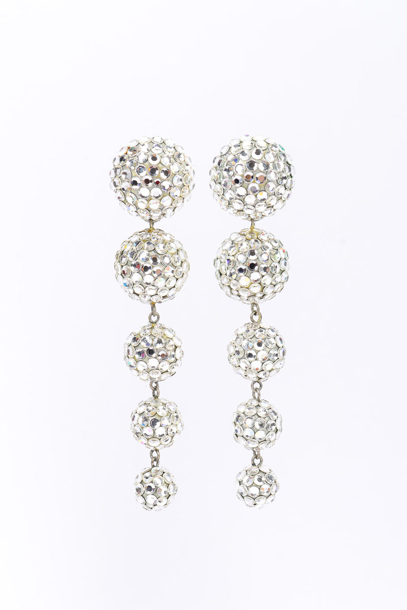 Ball drop earrings by Richard Kerr on white background @recessla