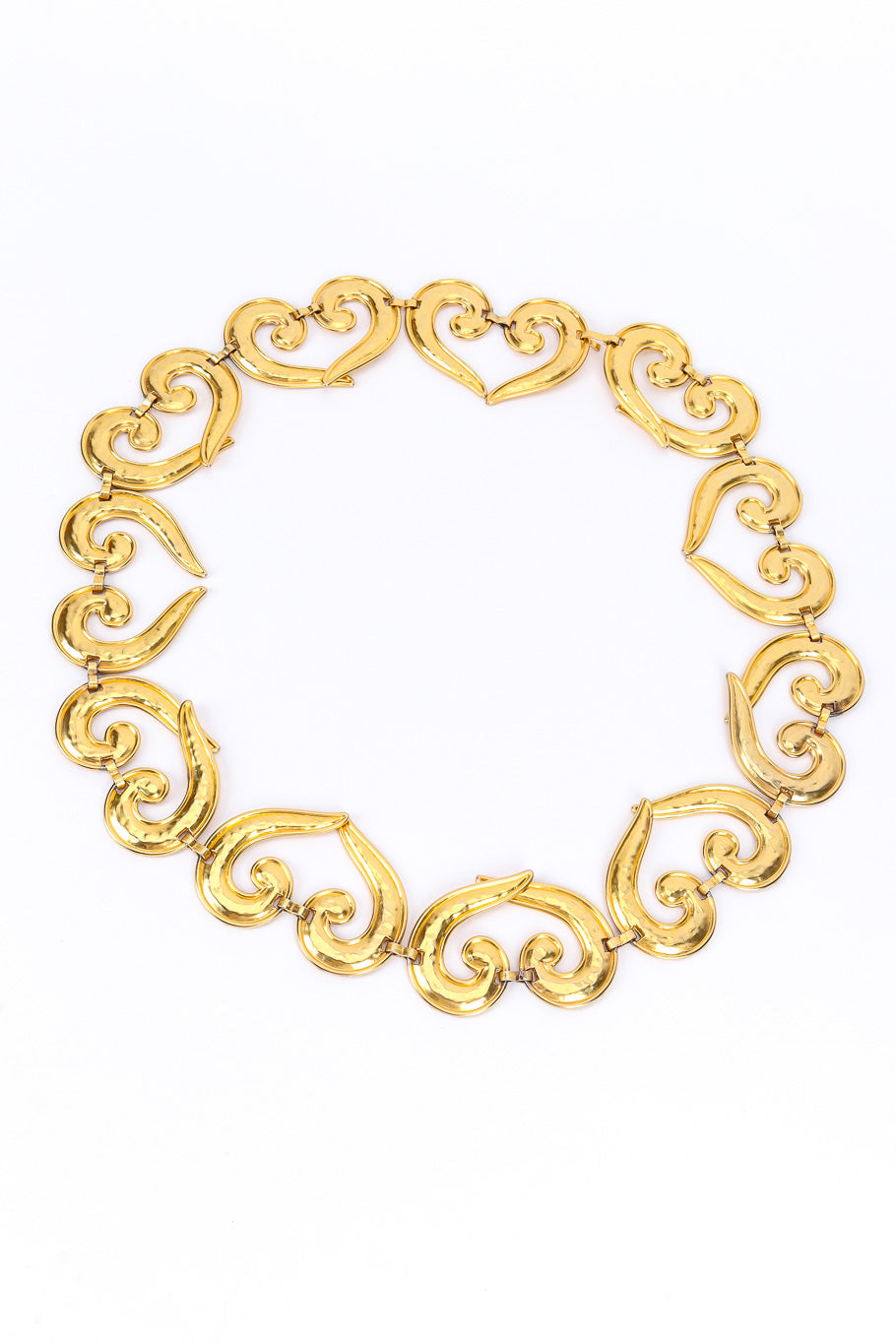 Swirl link belt by Edouard Rambaud on white background linked in circle  @recessla