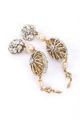 Vintage Filigree Dome Drop Earrings full view @Recessla