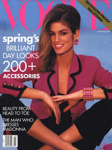 Chanel 1991 S/S Collection 25 Fuchsia Boucle Jacket Vogue cover @RECESS LA