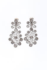 Kenneth Jay Lane Floral Crystal Drop Earrings @RECESS LA