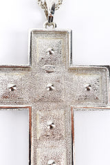 Kenneth Jay Lane St George Crystal Cross Necklace mark @RECESS LA