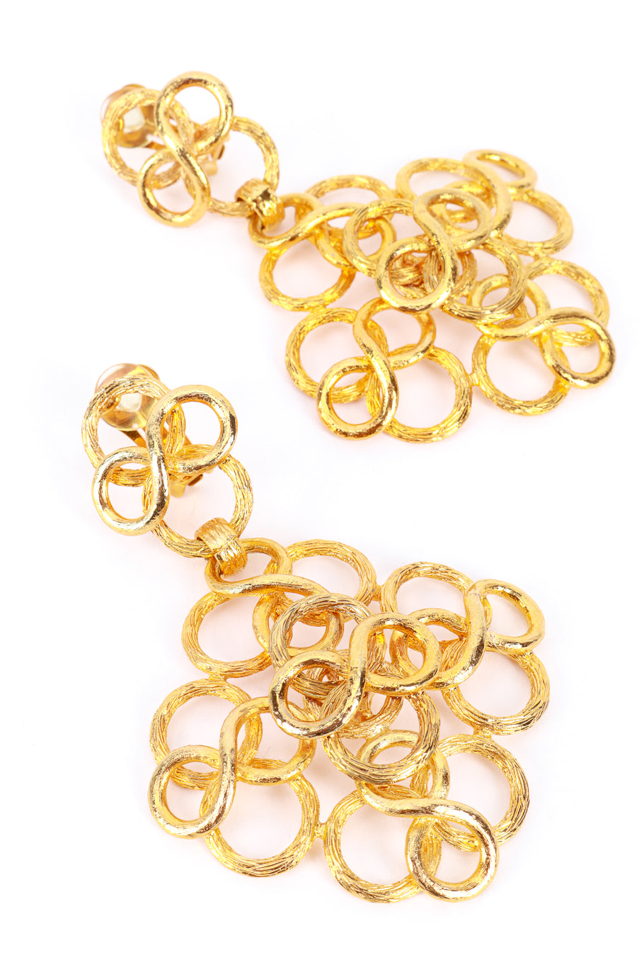 Kenneth Jay Lane Infinity Coils Drop Earrings detail @RECESS LA