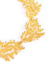 Vintage Kenneth Jay Lane Coral Reef Collar Necklace coral closeup @recess la