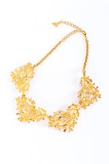 Vintage Kenneth Jay Lane Coral Reef Collar Necklace back @recess la