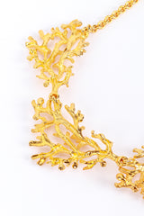 Vintage Kenneth Jay Lane Coral Reef Collar Necklace back closeup @recess la