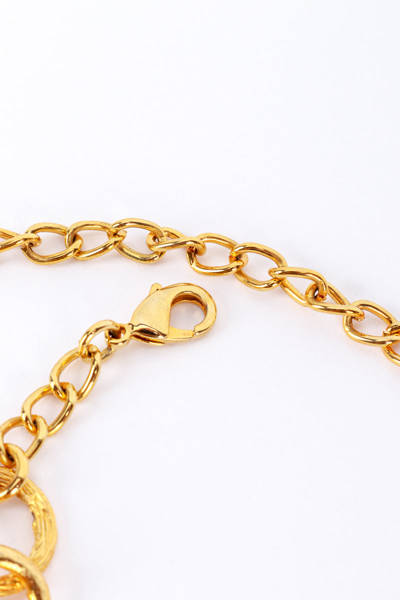 Kenneth Jay Lane Infinity Coils Link Collar Necklace clasp @RECESS LA