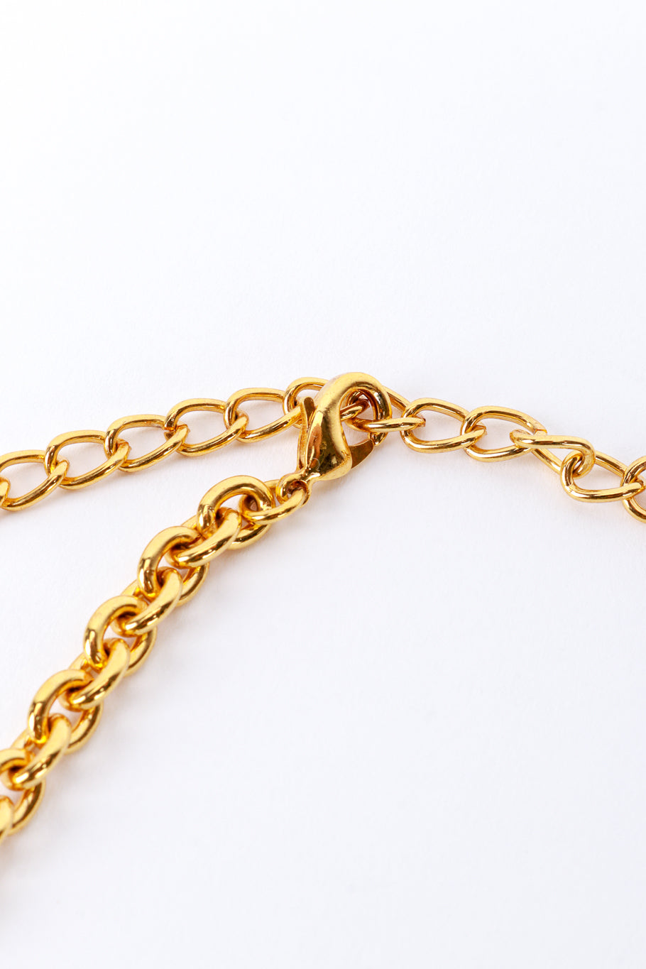 Kenneth Jay Lane Golden Hibiscus Collar Necklace clasp @RECESS LA