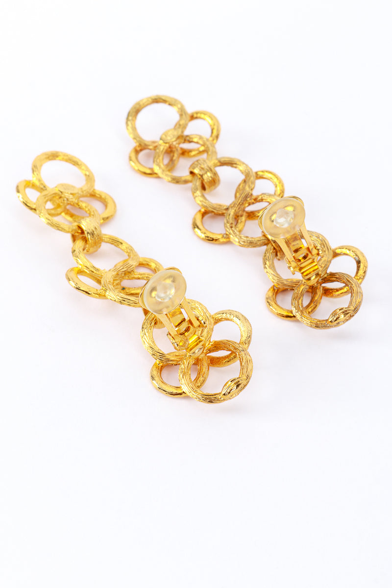 Kenneth Jay Lane Infinity Link Drop Earrings clips @RECESS LA