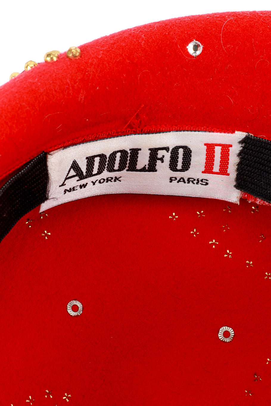 Adolfo Star Studded Halo Hat label @RECESS LA