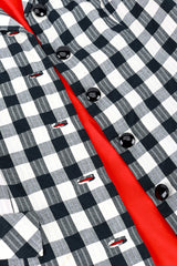 Adolfo Gingham Trench Coat fabric @RECESS LA