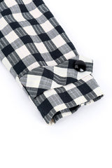 Adolfo Gingham Trench Coat cuff @RECESS LA