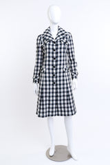 Adolfo Gingham Trench Coat on mannequin @RECESS LA