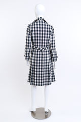 Adolfo Gingham Trench Coat on mannequin @RECESS LA