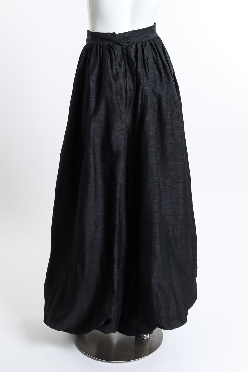 Vintage Adolfo Silk Crepe Balloon Pant back on mannequin @recess la