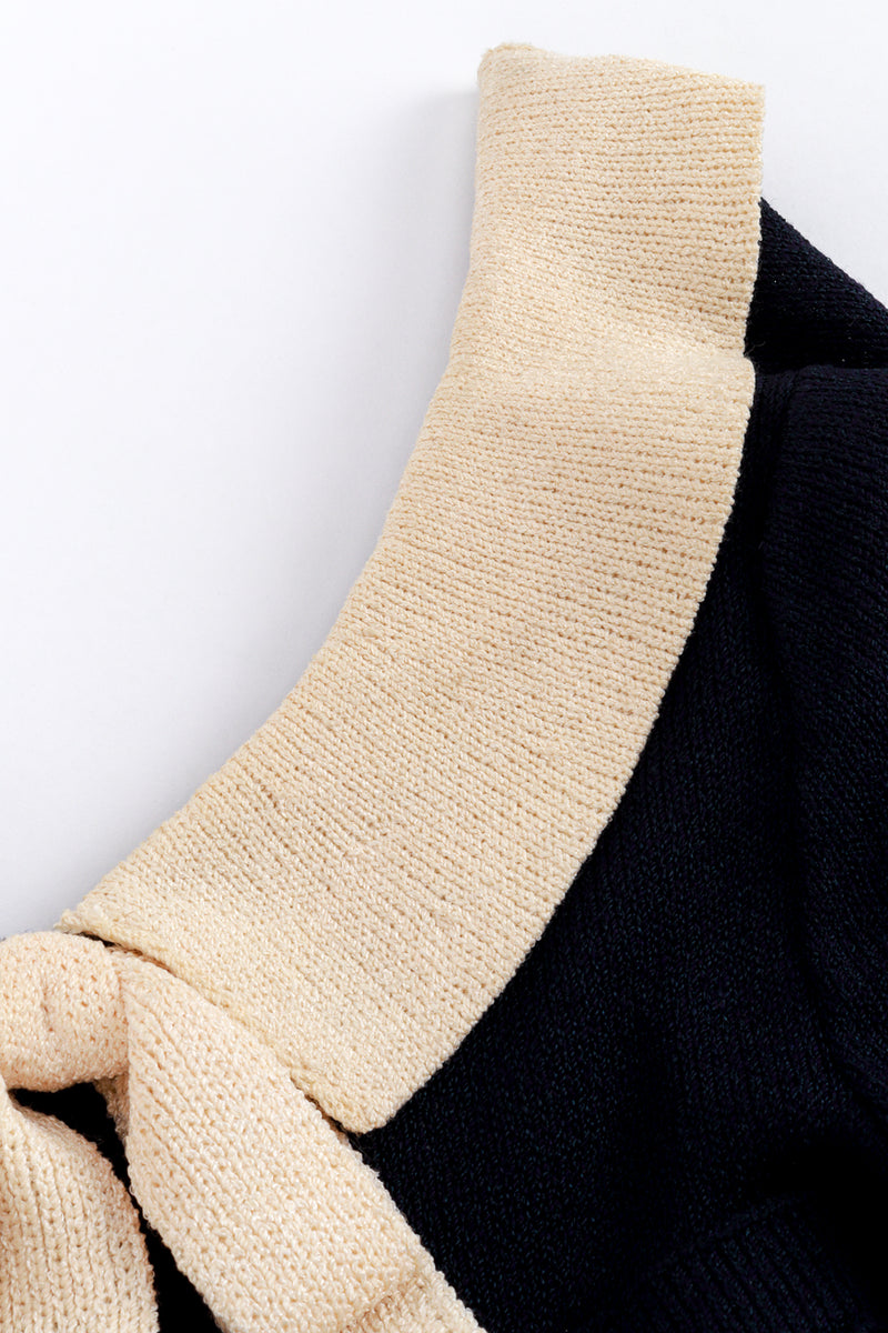 Adolfo Peter Pan Collar Knit Dress collar @RECESS LA