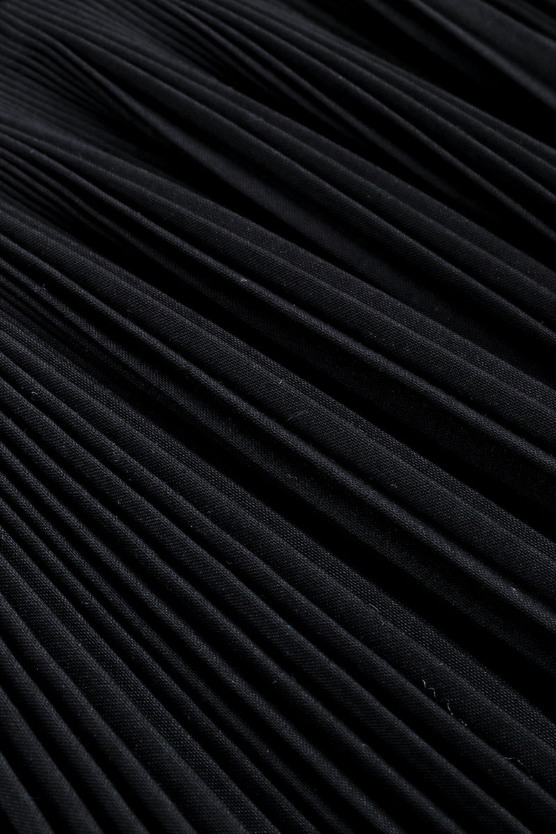 Vintage Alaïa Pleated Corset Skirt pleats closeup @recess la