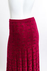 Alaïa Long Polka Dot Skirt back on mannequin closeup @recessla