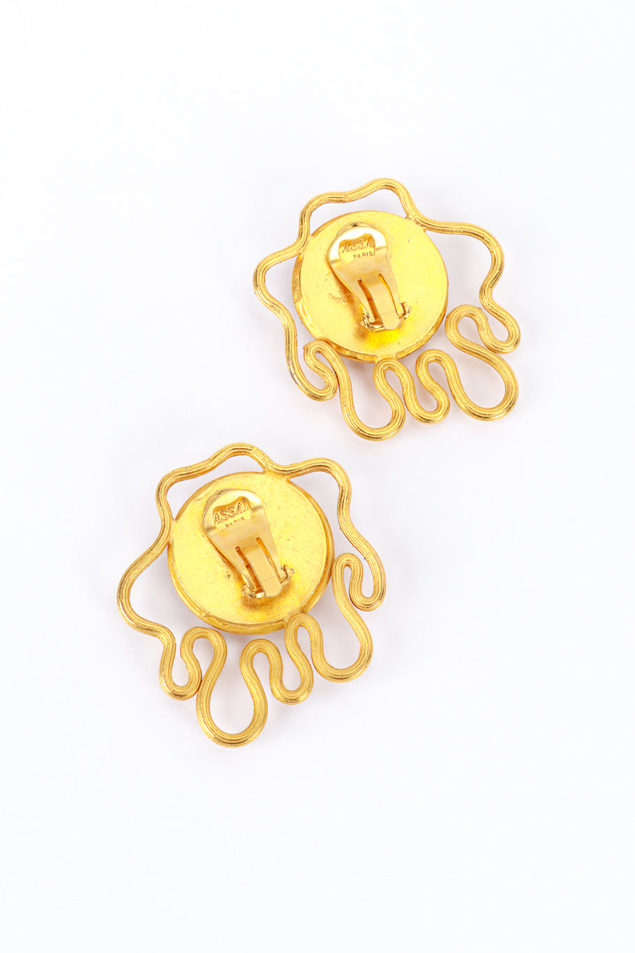 Assai Abstract Flower Earrings backs @RECESS LA