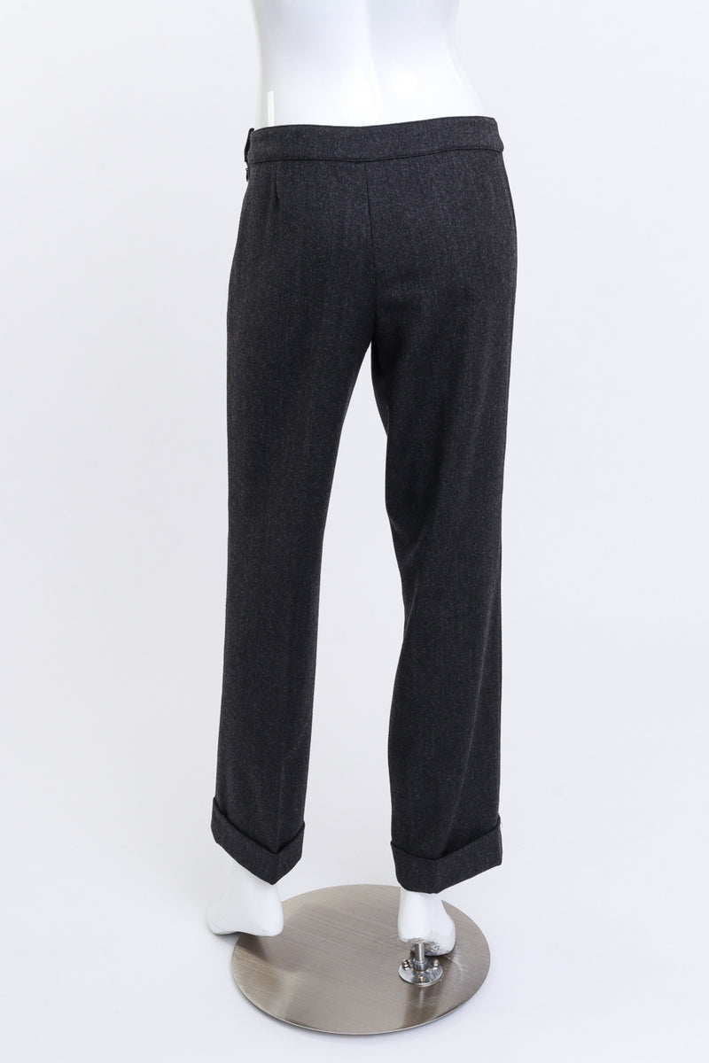 Alexander McQueen Wool Blend Western Pant back on mannequin @recess la