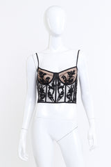 Alexander McQueen 2017 S/S Mesh Beaded Crop Bustier @RECESS LA