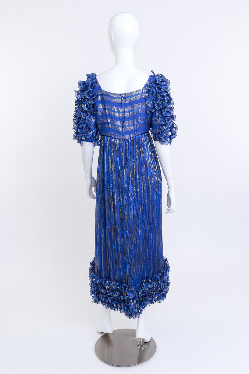 Alfred Bosand Royal Blue Empire Gown back @RECESS LA