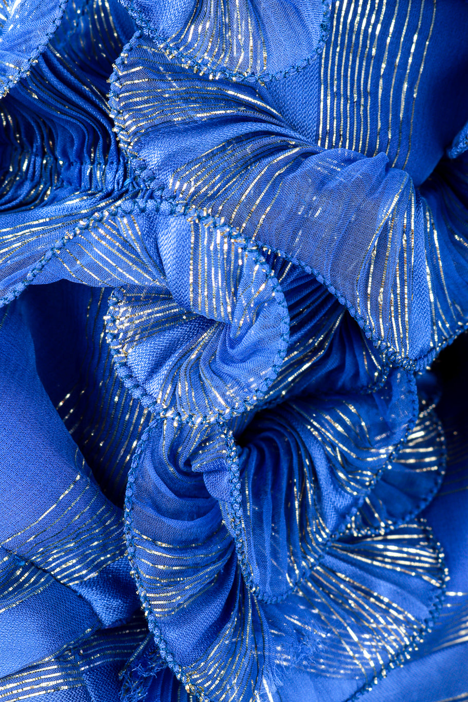 Alfred Bosand Royal Blue Empire Gown detail @RECESS LA