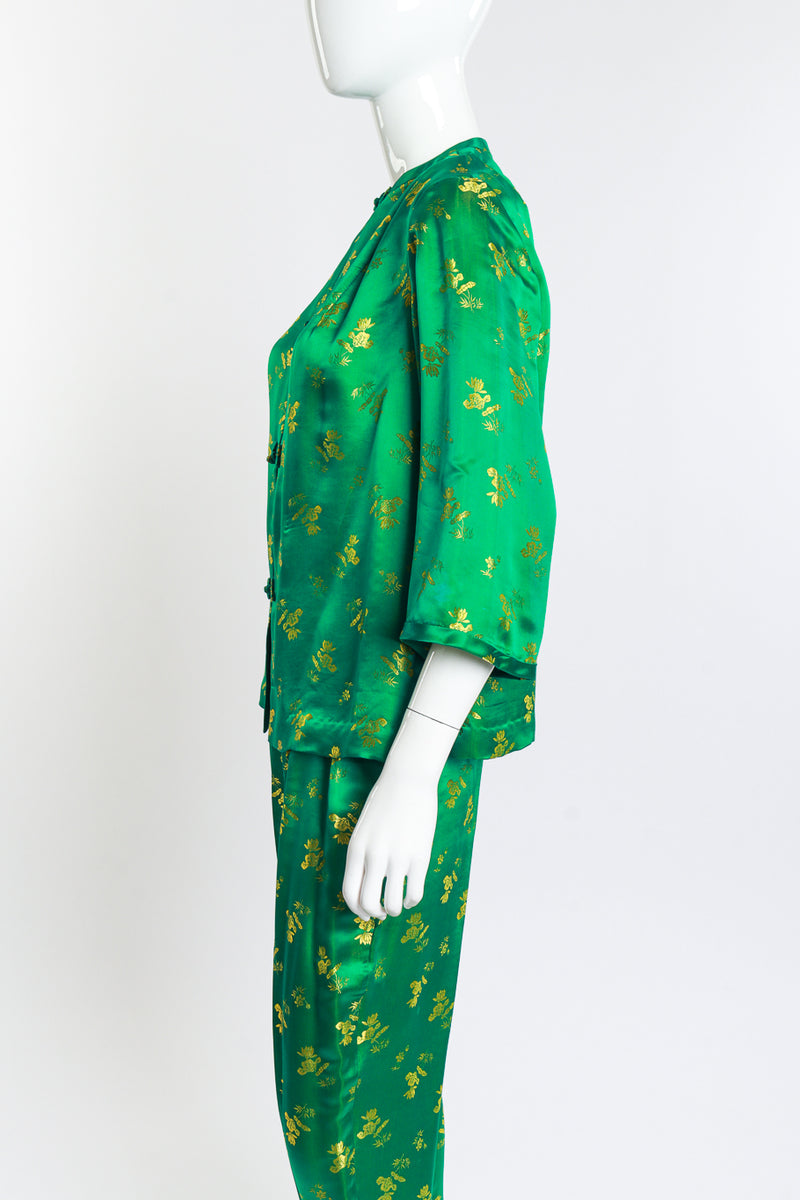 Vintage Floral Silk Lounge Set side mannequin @RECESS LA