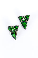 Kenneth Jay Lane Emerald Geo Gem Cluster Earrings @RECESS LA