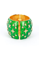 Kenneth Jay Lane Stars Of The Renaissance Enamel Bangle side @RECESS LA