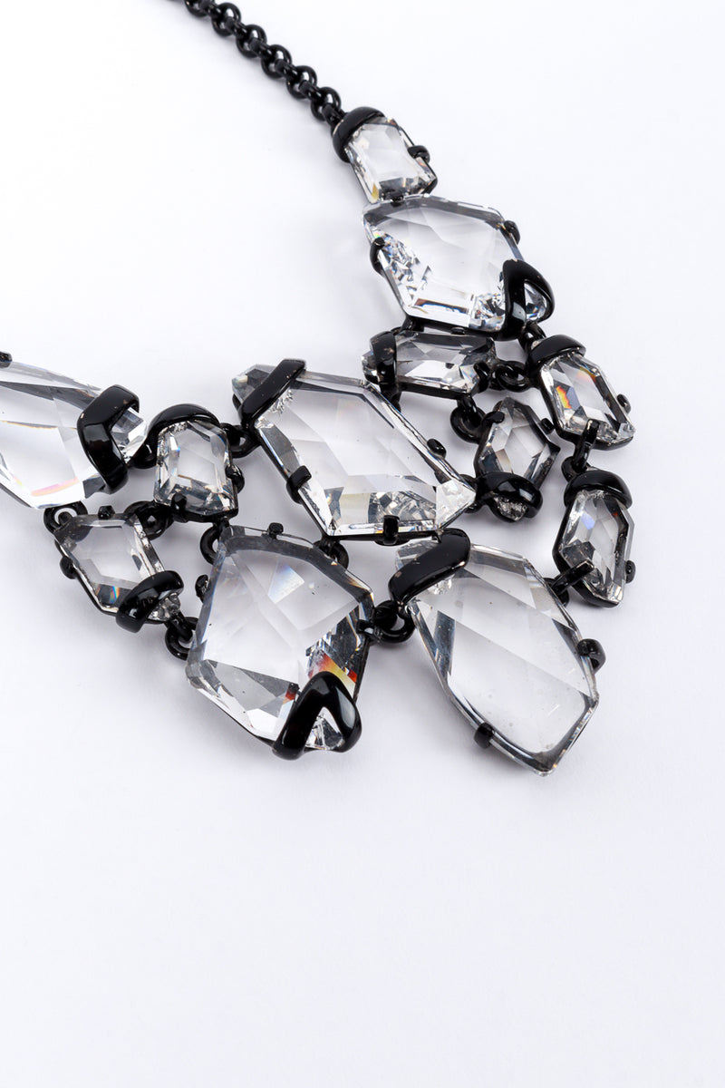 Kenneth Jay Lane Crystal Nugget Bib Necklace detail @RECESS LA