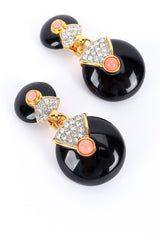 Kenneth Jay Lane Art Deco Disc Drop Earrings marks @RECESS LA