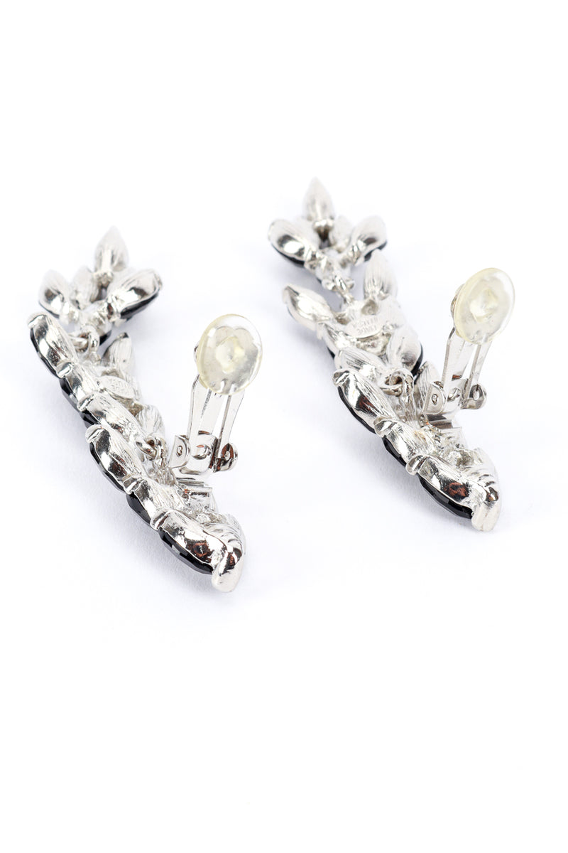 Kenneth Jay Lane Rhinestone Laurel Vine Drop Earrings open @RECESS LA