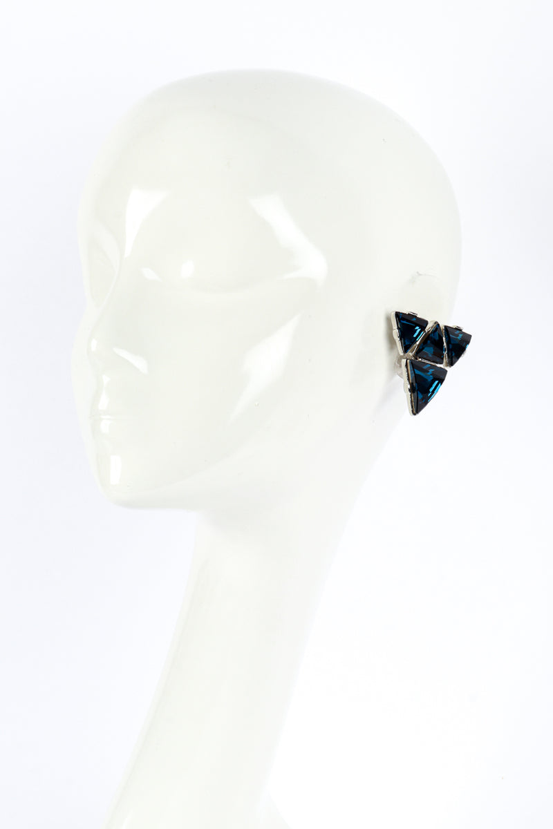 Kenneth Jay Lane Geo Gem Cluster Earrings worn @RECESS LA