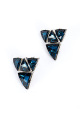 Kenneth Jay Lane Geo Gem Cluster Earrings @RECESS LA