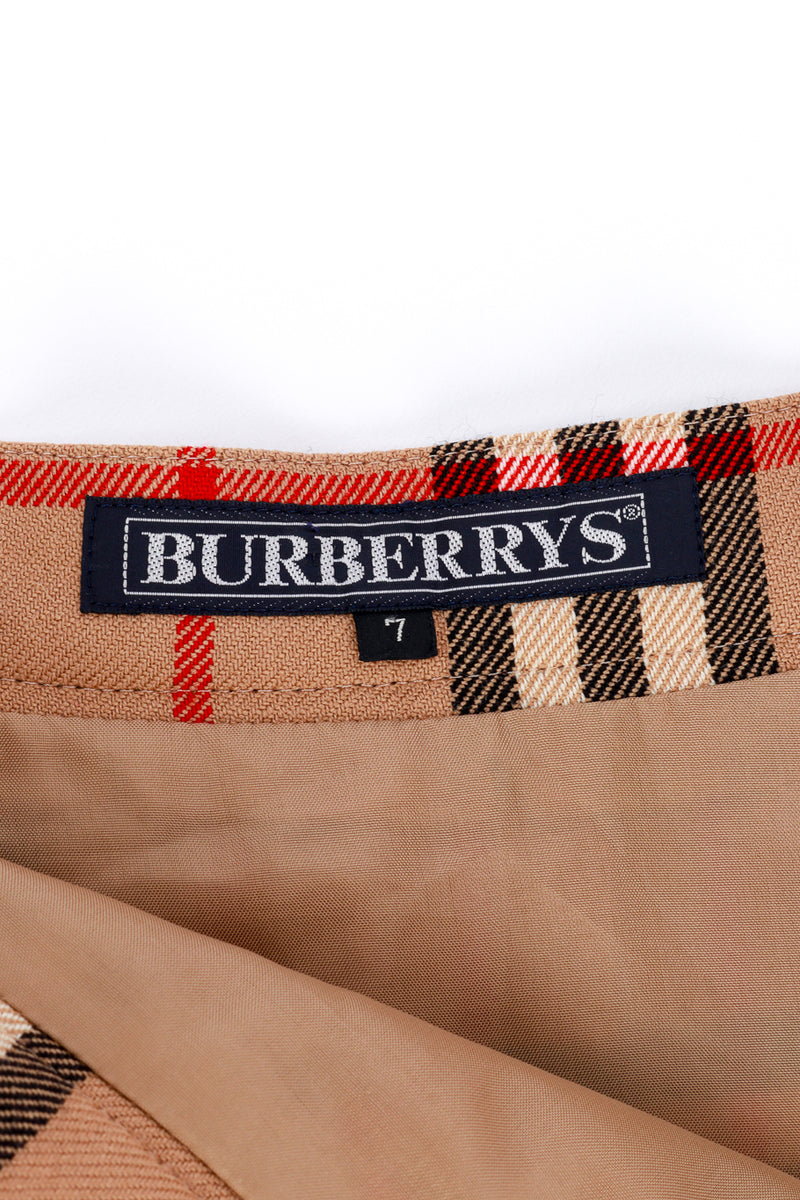 Check Plaid Pleated Skirt by Burberry label @Recess LA