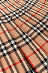 Check Plaid Pleated Skirt by Burberry fabric close @Recess LA