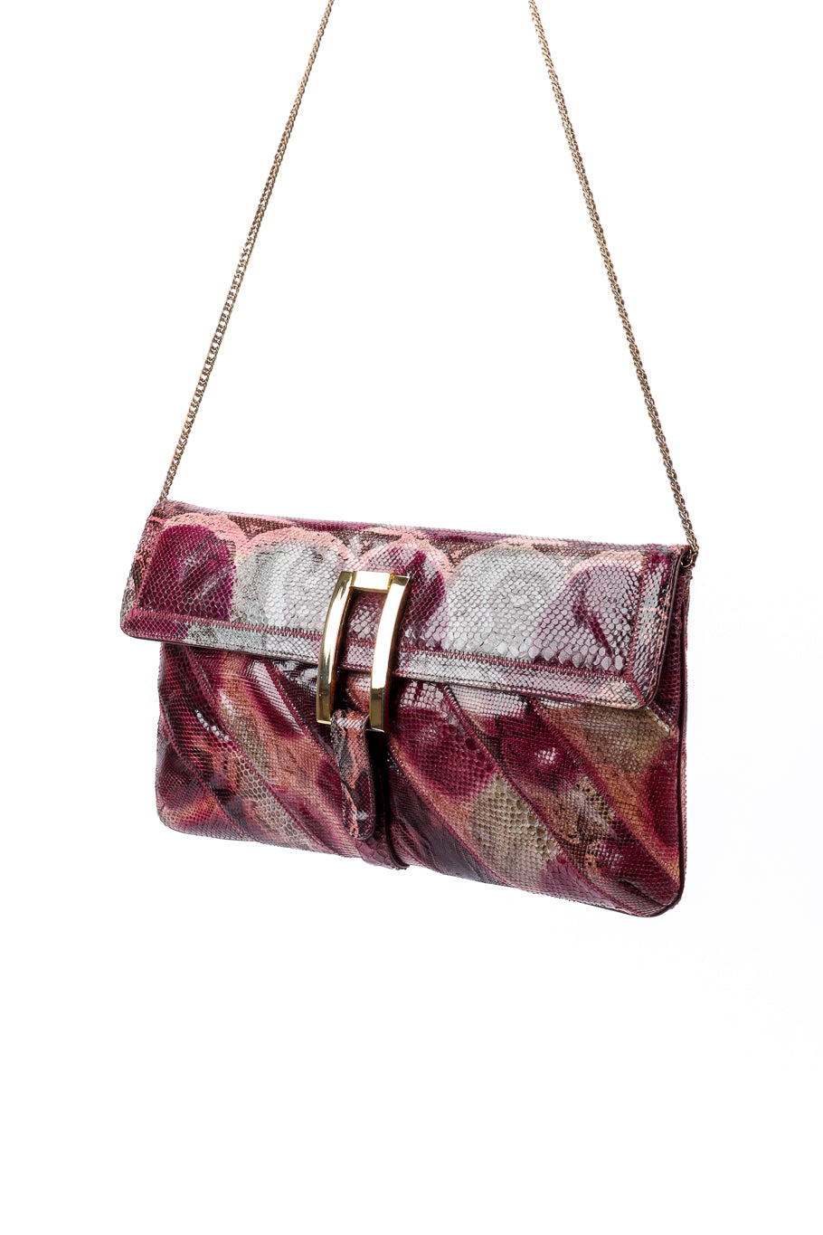 Vintage Bags by Varon Snakeskin Clutch front @recessla