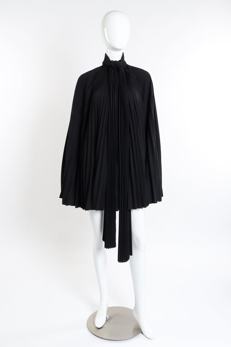 Balenciaga 2020 A/W Pleated Cape front on mannequin @recessla