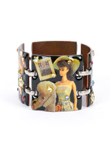 Vintage Designs from the Deep Barbie Panel Bracelet side view propped up @recess la