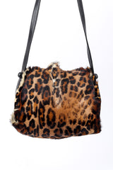 Vintage Barin Animal Hair Flap Bag back @recessla