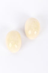 Patricia Von Musulin Ivory Oval Earrings @RECESS LA