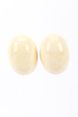 Patricia Von Musulin Ivory Oval Earrings @RECESS LA