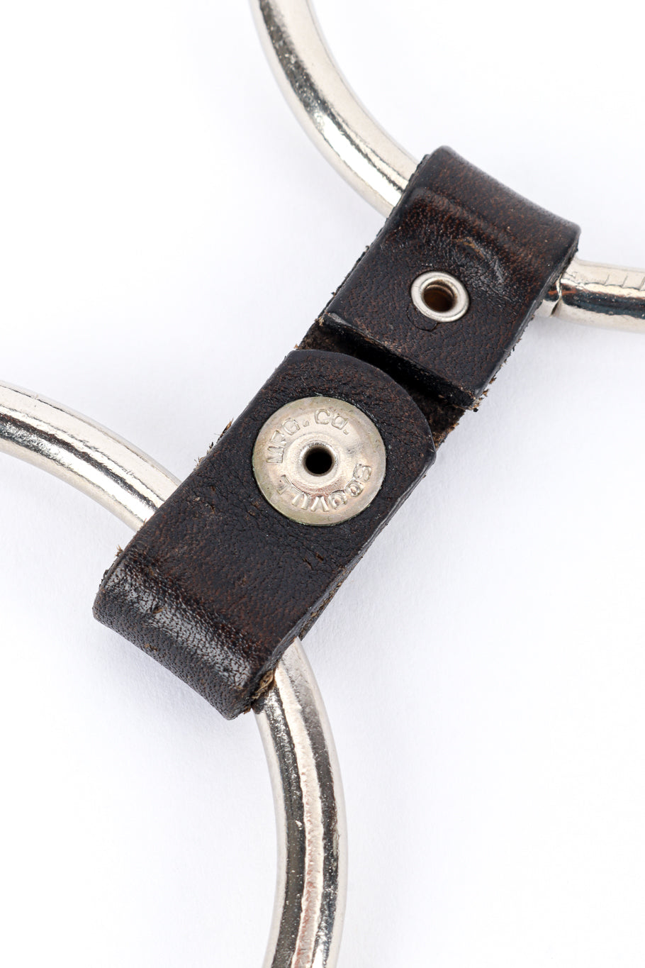 O-Ring & Leather Chain Belt by Scovill MFG Co mark @RECESS LA