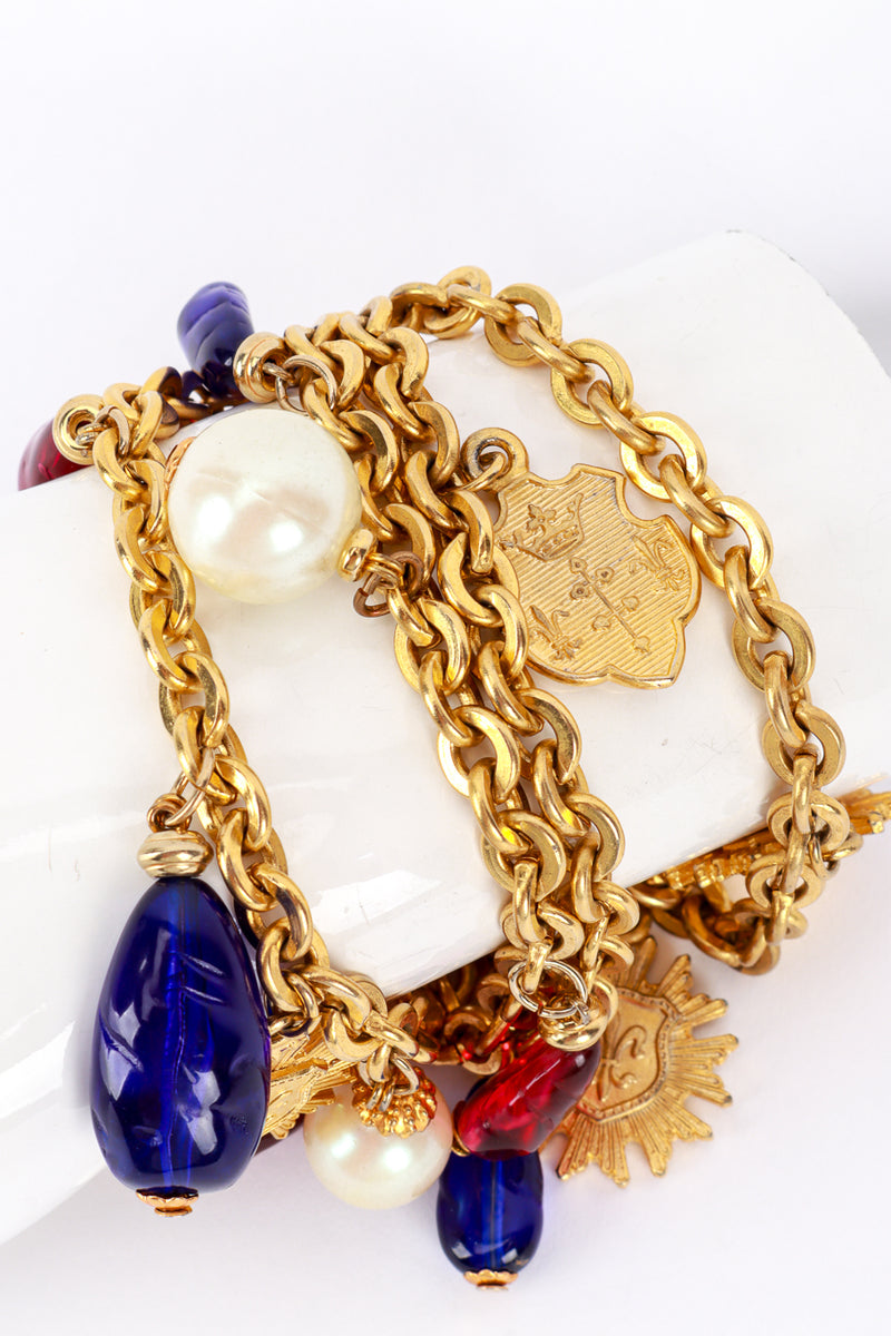 Coat Of Arms Charm Bracelet by Ben Amun mannequin close @Recess LA