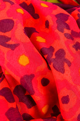 Vintage Bergdorf Goodman Poppy Print Turtleneck Dress print closeup @recess la