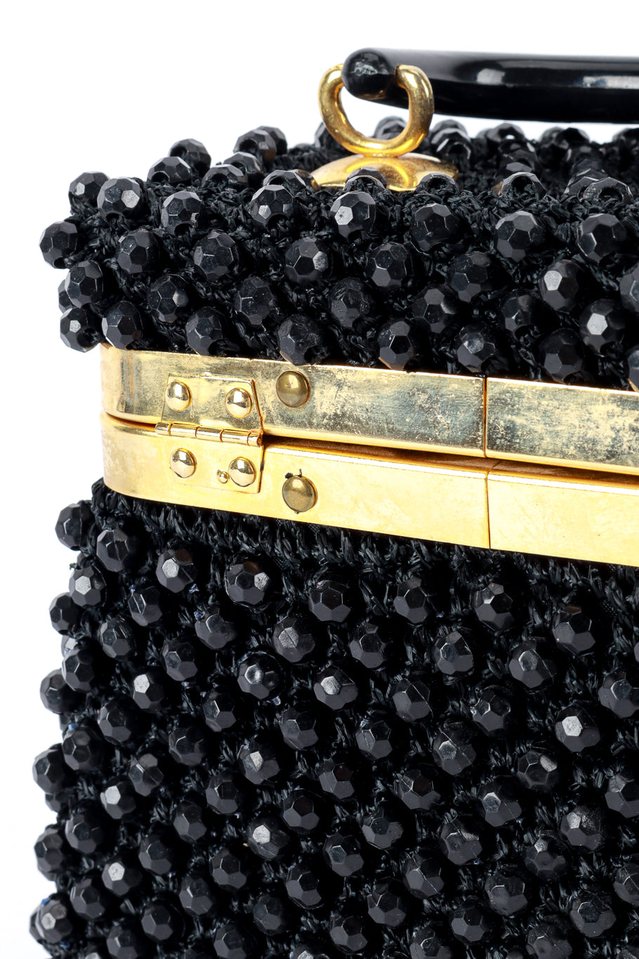 Vintage Beaded Box Purse hinge detail @RECESS LA